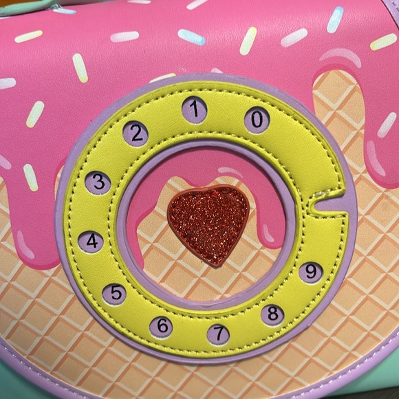 Ice Cream Phone Novelty Crossbody Purse - Picture 2 of 11